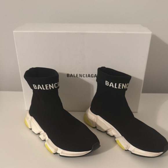 Balenciaga Shoes - Balenciaga Black Sock Sneakers